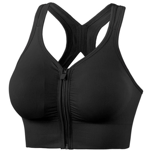 Zipper Push Up Yoga Sport Tops