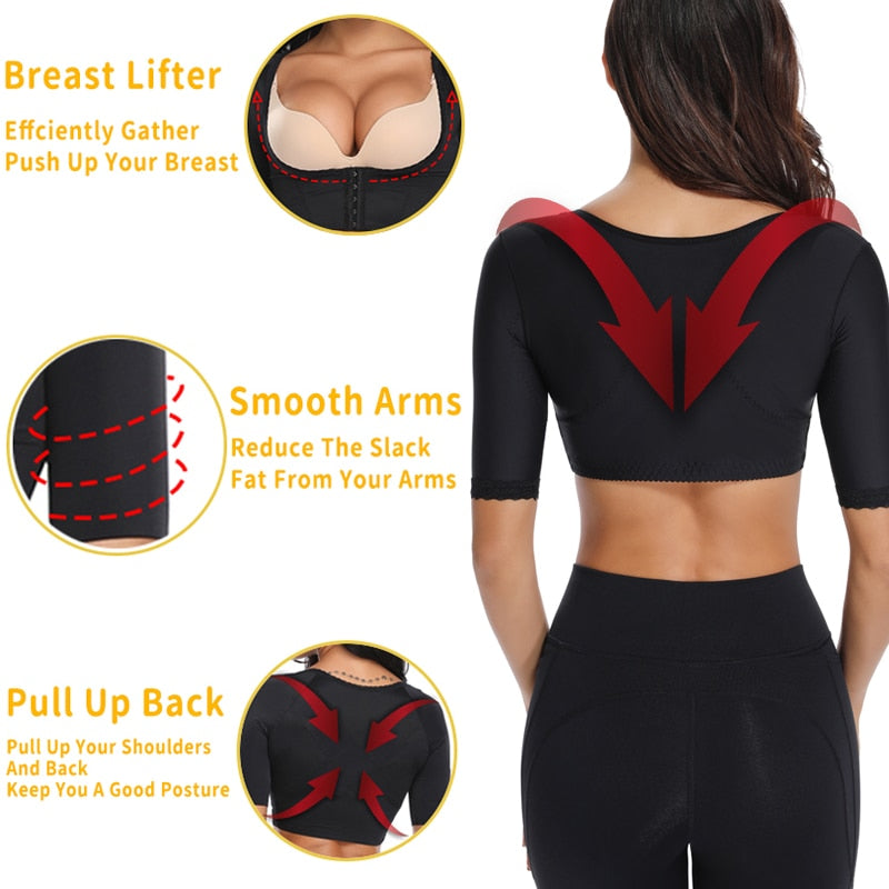 Seamless Chest Lifting Arm Shaper Corset