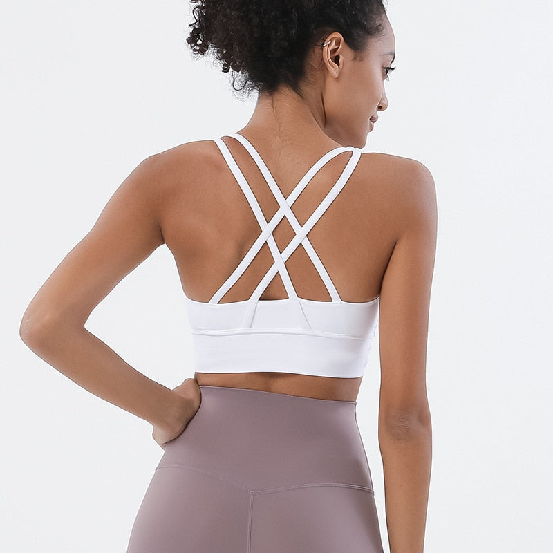 Soft Nude Sports Yoga Bra