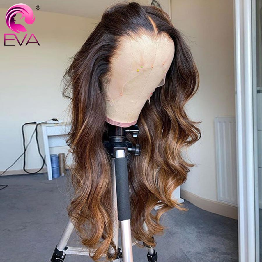 Highlighted Reddish Brown Human Hair Body Wave Lace Front & Full Lace Pre-Plucked Wigs