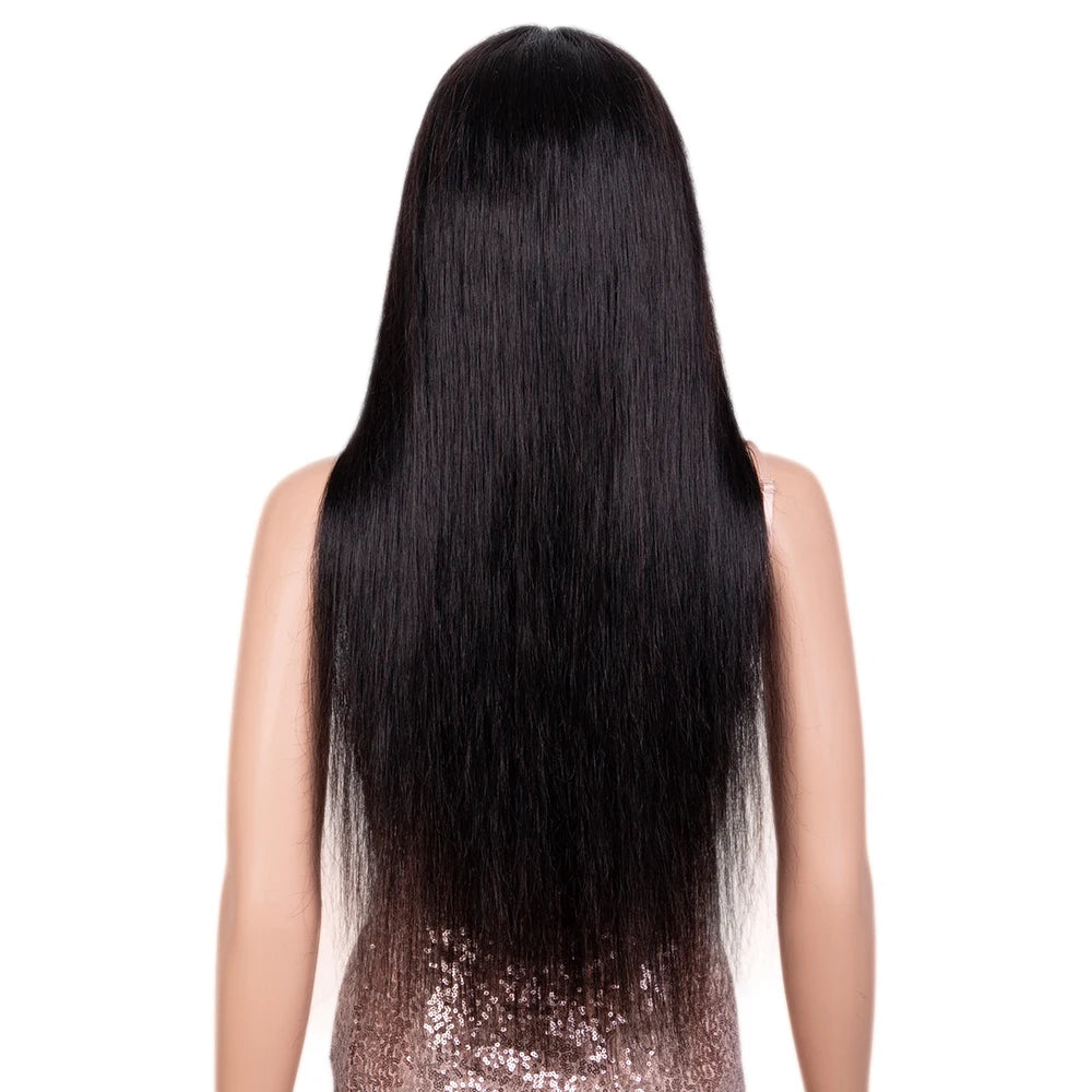 Brown #4 Colored Human Hair Wigs