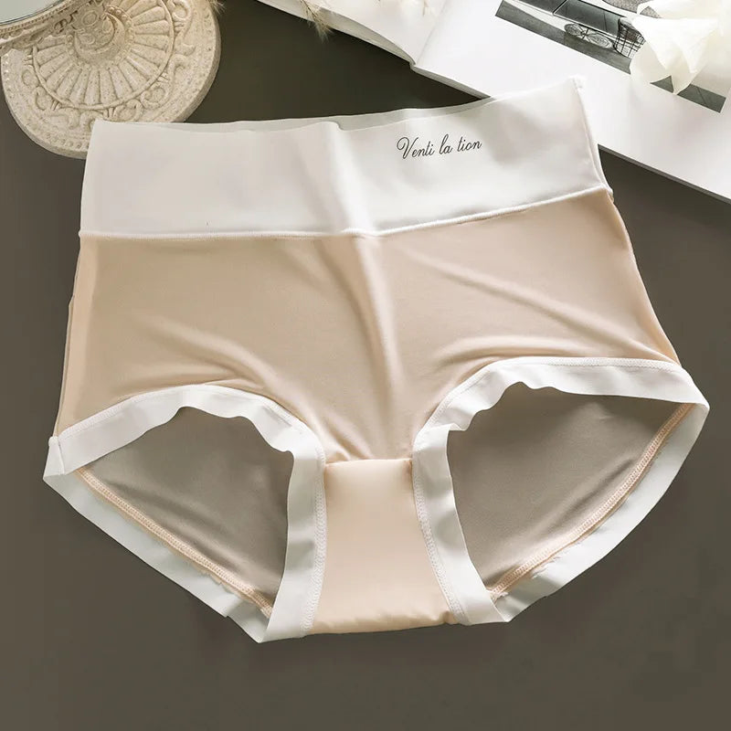 Plus Size High Waist Seamless Briefs