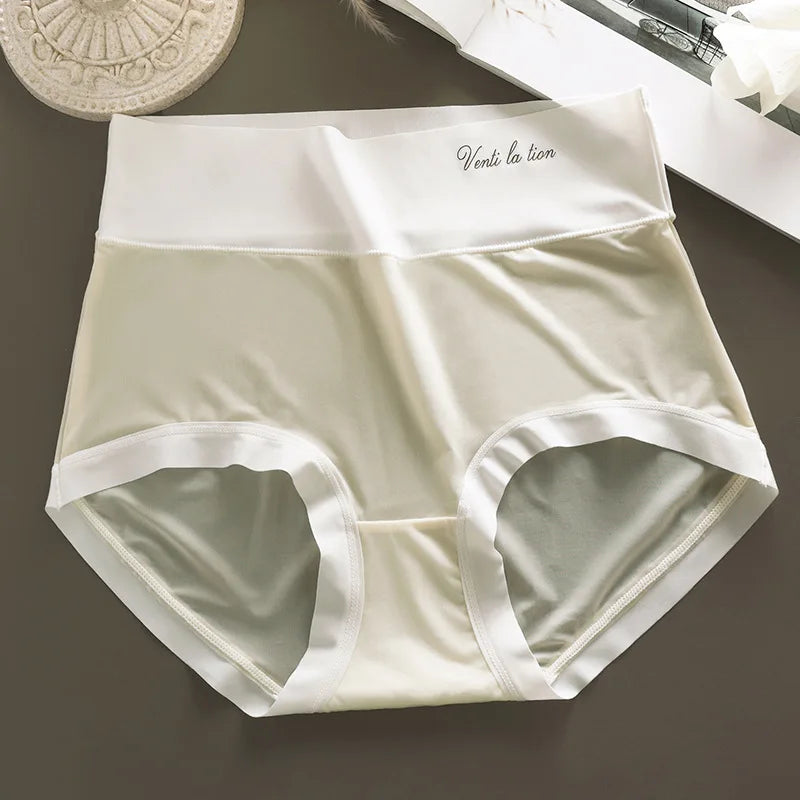 Plus Size High Waist Seamless Briefs