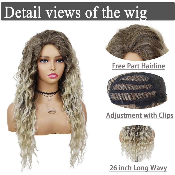 Fluffy Synthetic Long Curly Wigs