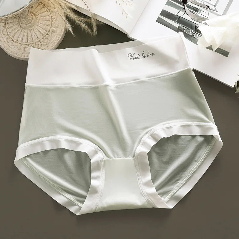 Plus Size High Waist Seamless Briefs