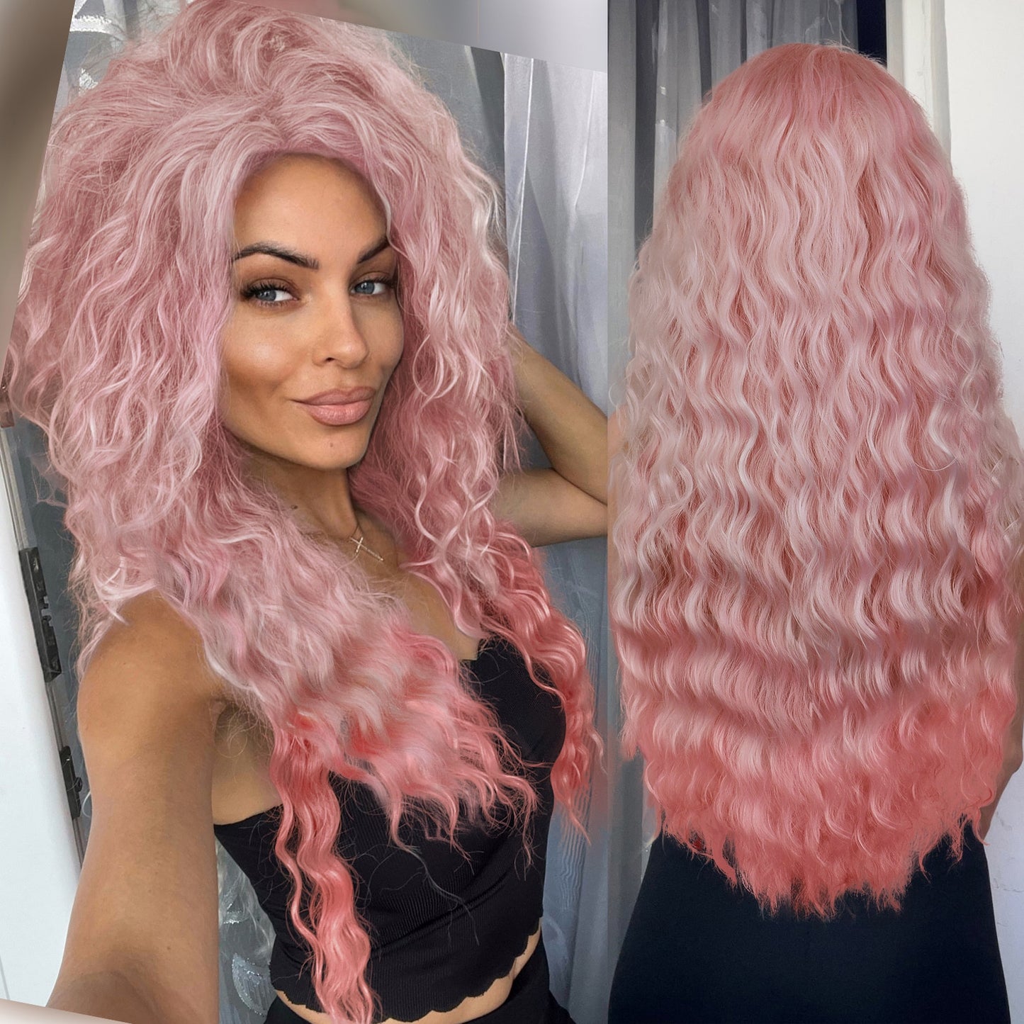 Fluffy Synthetic Long Curly Wigs