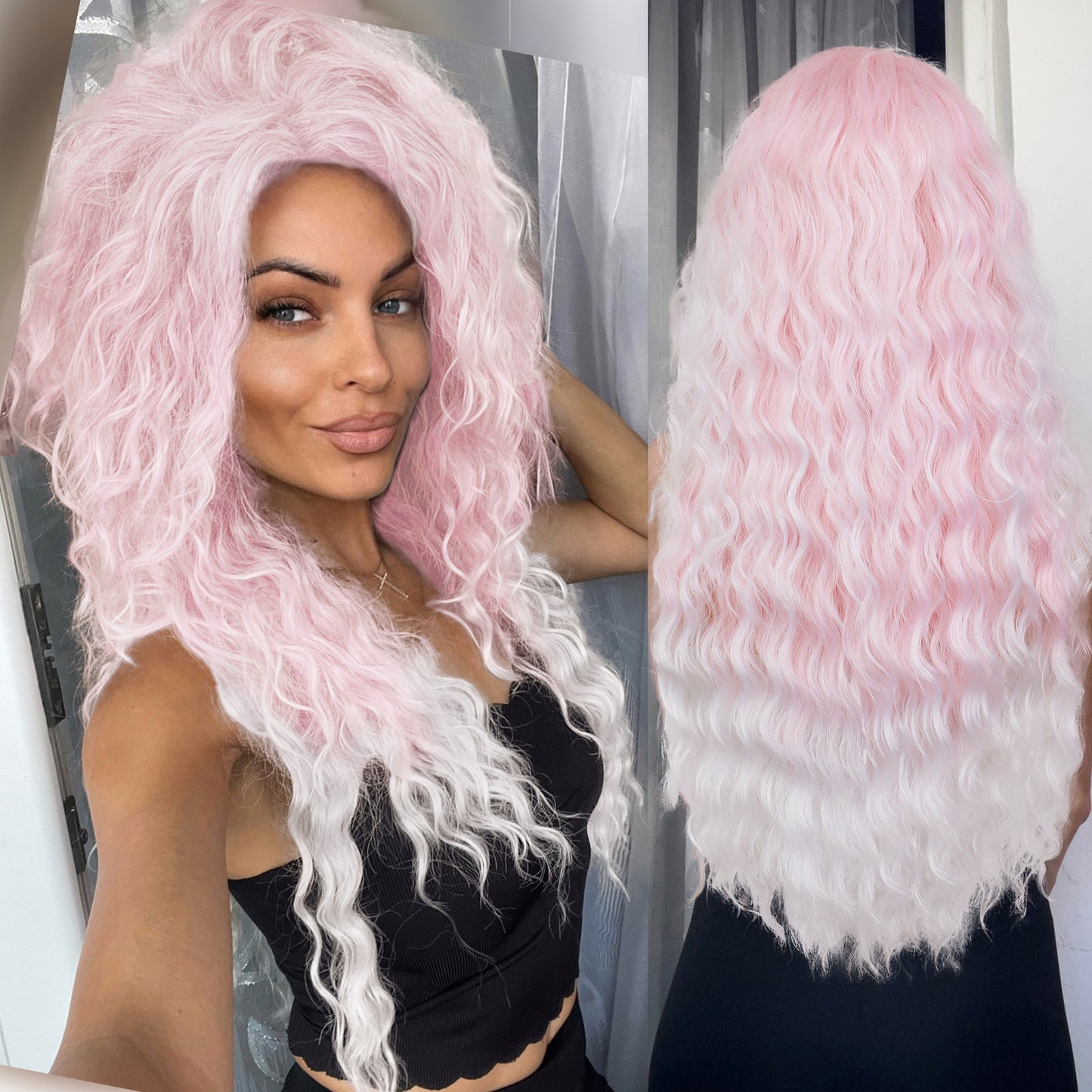 Fluffy Synthetic Long Curly Wigs