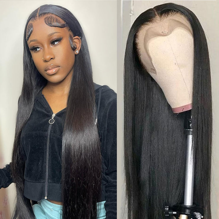 Long Lace Front HD Pre Plucked Brazilian Human Hair Wigs