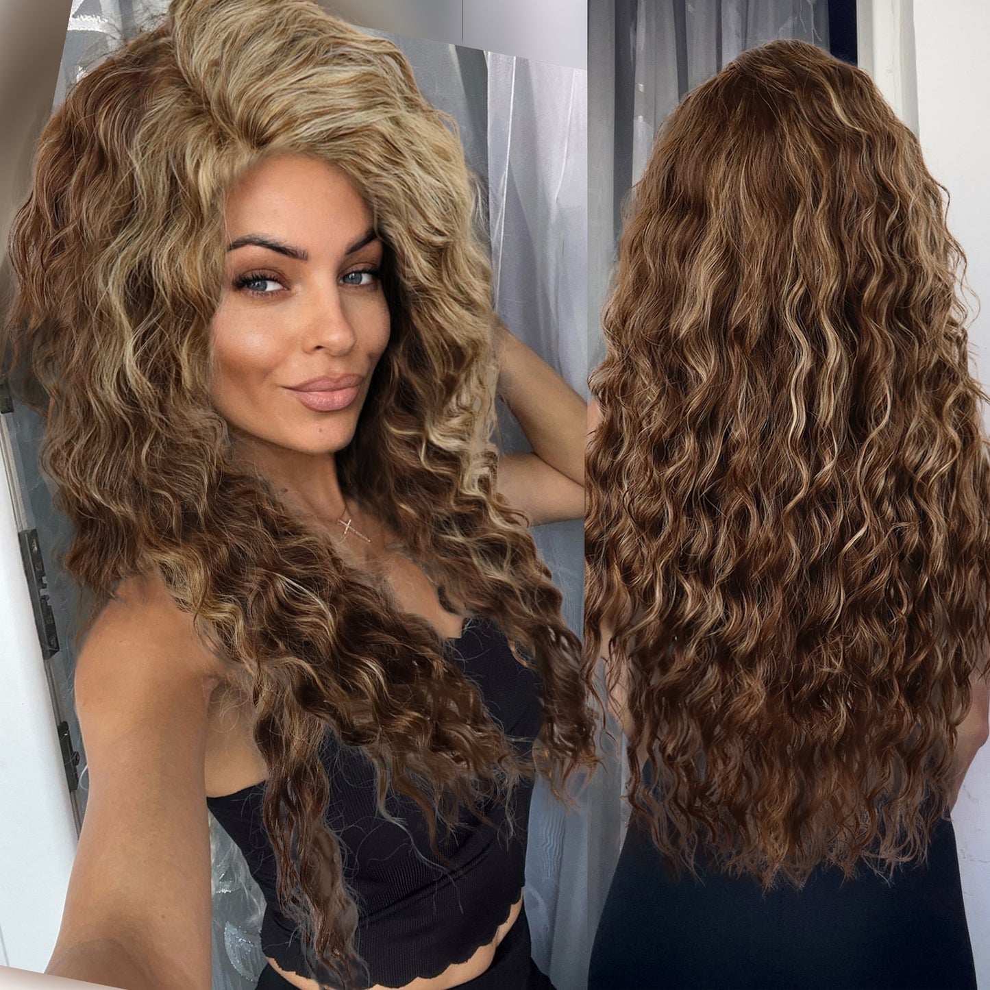 Fluffy Synthetic Long Curly Wigs