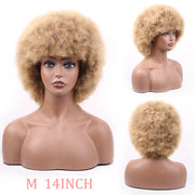 Synthetic Short Fluffy Afro Wigs