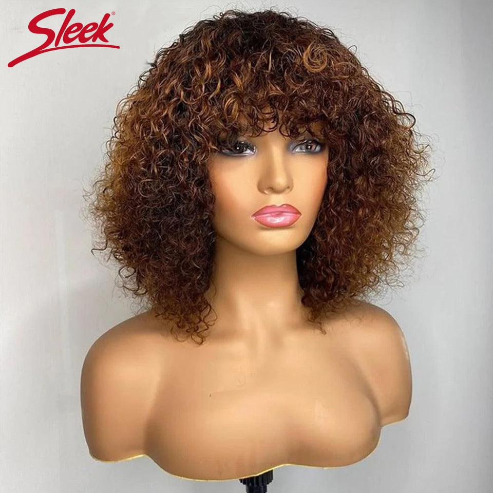 Glue less Human Hair Honey Blonde Wigs