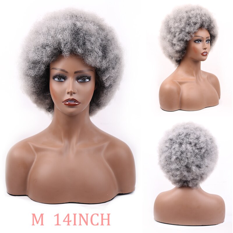 Synthetic Short Fluffy Afro Wigs