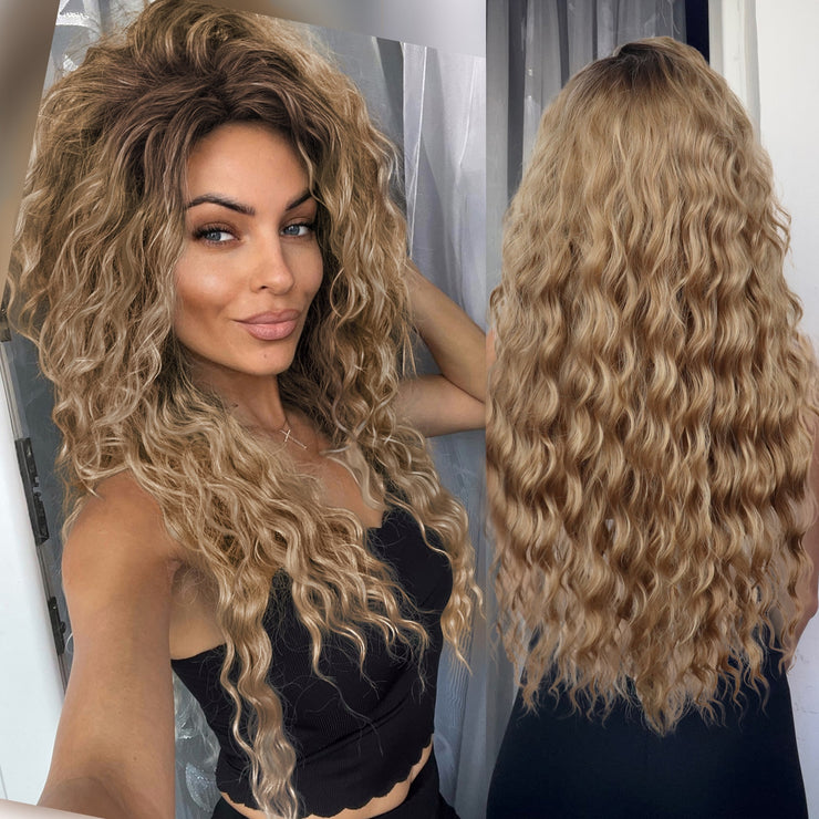 Fluffy Synthetic Long Curly Wigs