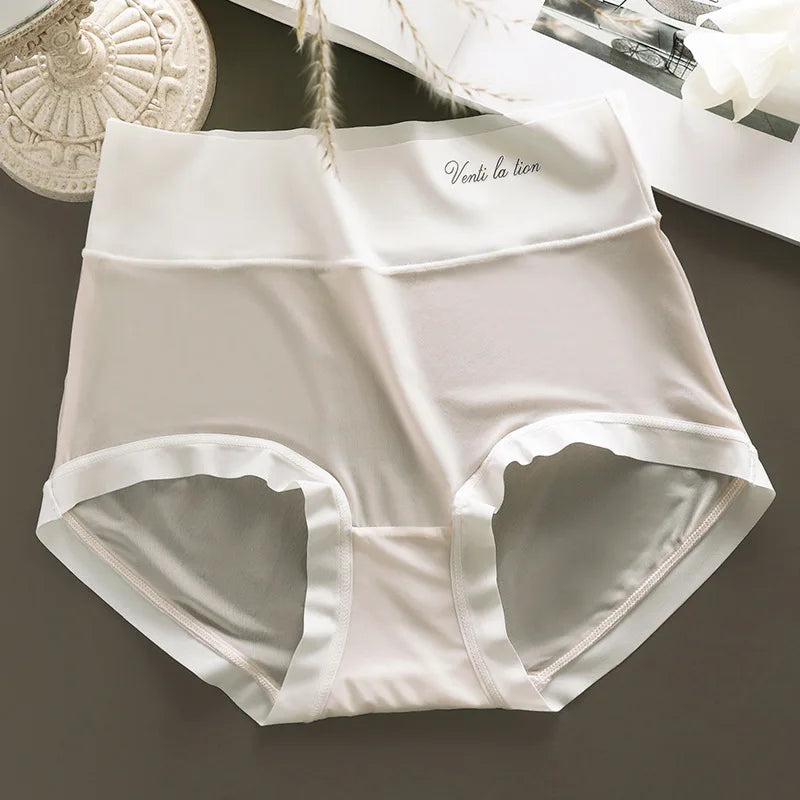 Plus Size High Waist Seamless Briefs