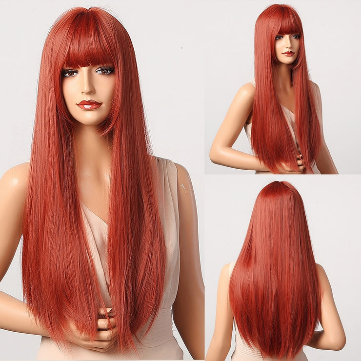 Cosplay Long Straight Heat Resistant Synthetic Wigs