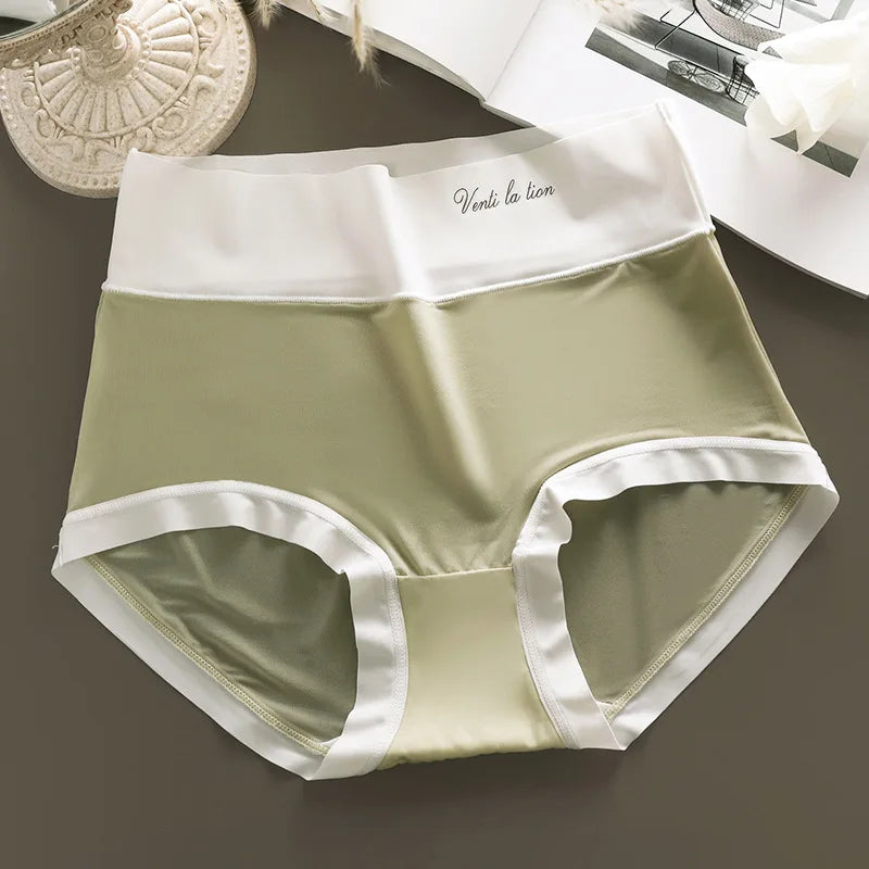 Plus Size High Waist Seamless Briefs