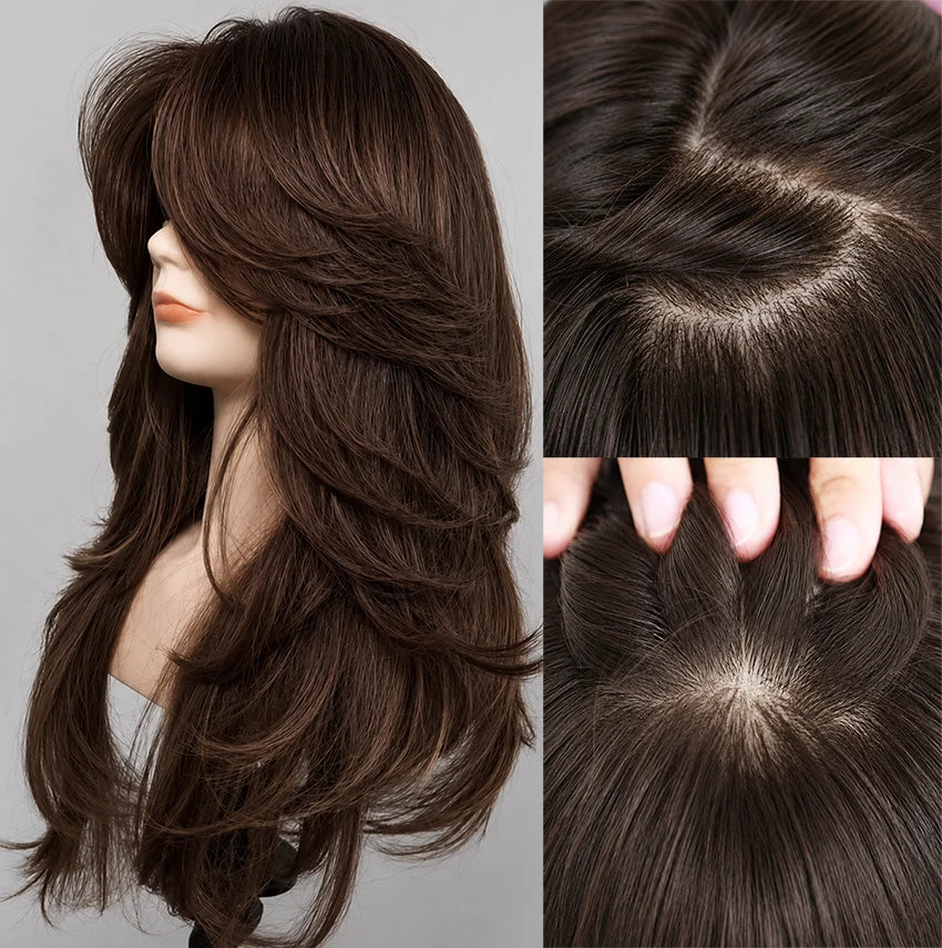 100% Human Hair Natural Hairline Wig
