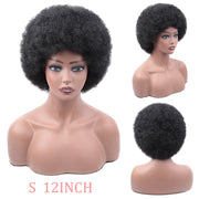 Synthetic Short Fluffy Afro Wigs