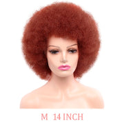 Synthetic Short Fluffy Afro Wigs