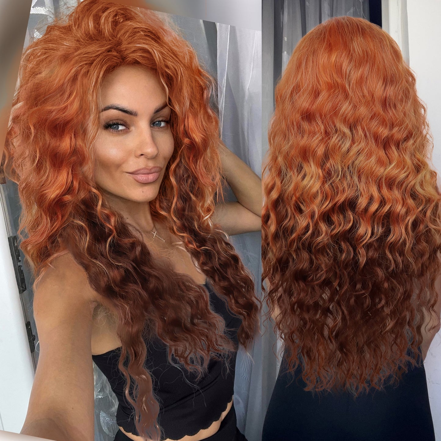 Fluffy Synthetic Long Curly Wigs