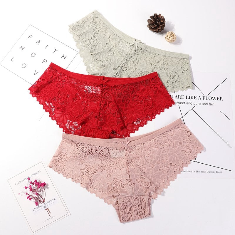 3pc Lace Panties