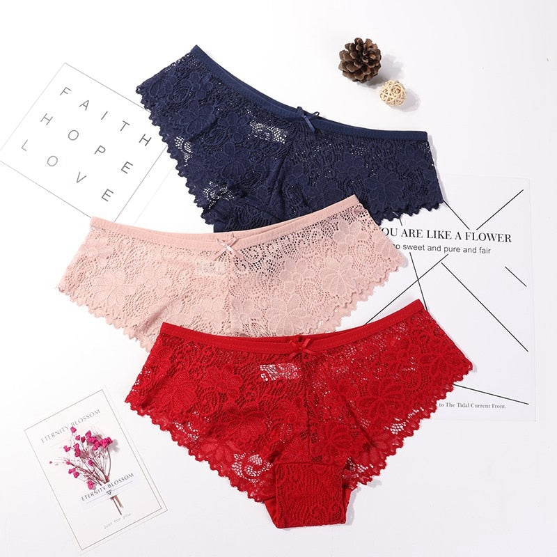 3pc Lace Panties