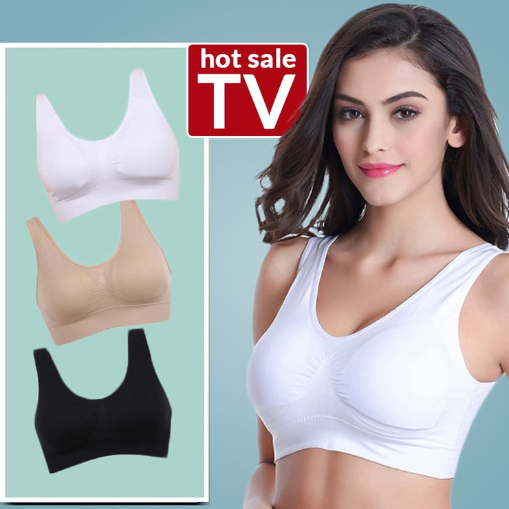 3pack Seamless Bras with Pads