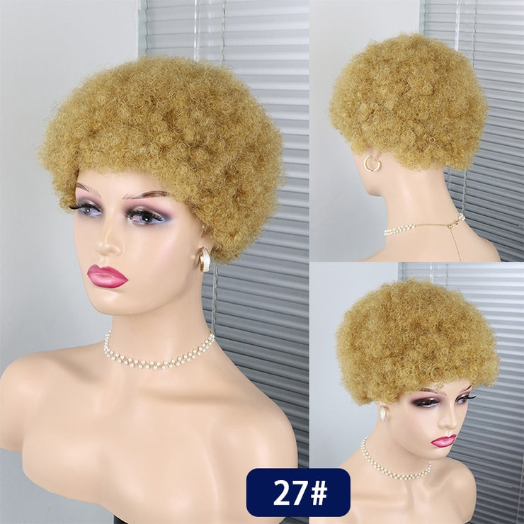 Pixie Cut Brazilian Human Hair Wigs