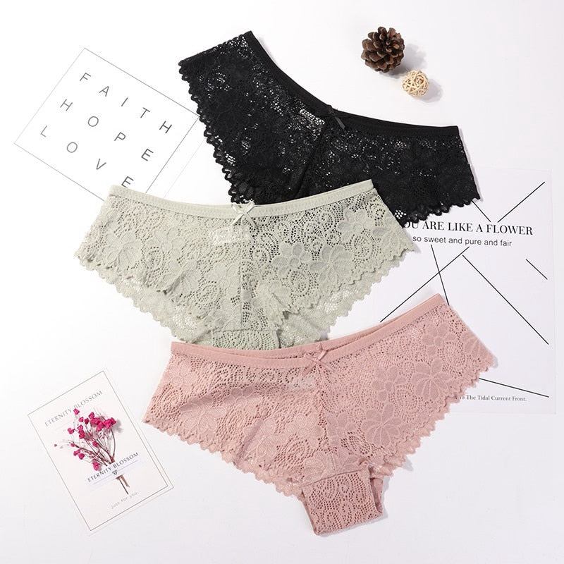 3pc Lace Panties