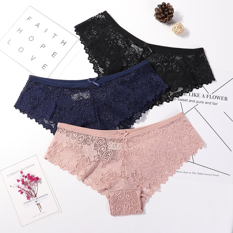 3pc Lace Panties