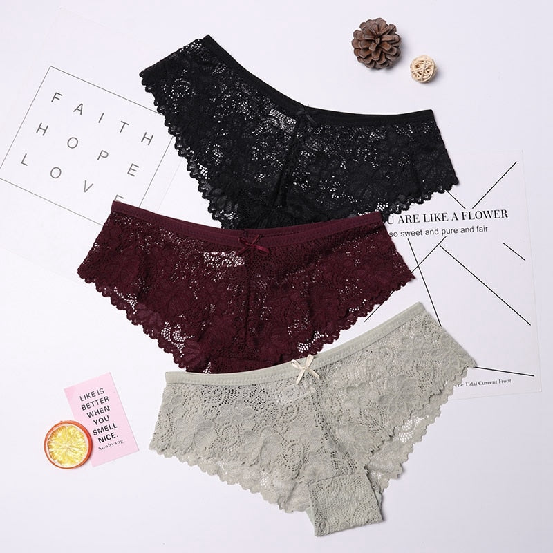 3pc Lace Panties