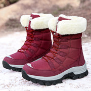 Lace-Up Snow Boots