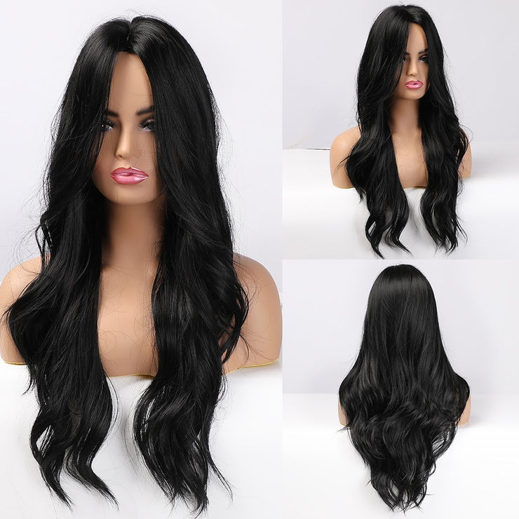 EASIHAIR Long Wavy Blonde Heat Resistant Synthetic Wigs