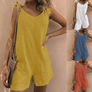 Linen Suspender Jumpsuits