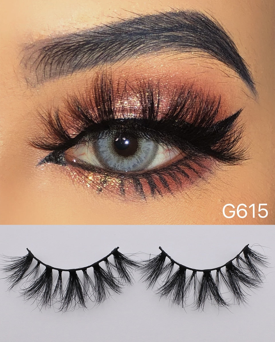 RED SIREN Real Mink Thick Fluffy Wispy Lashes