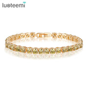 LUOTEEMI Shinning Tennis Bangle Bracelet