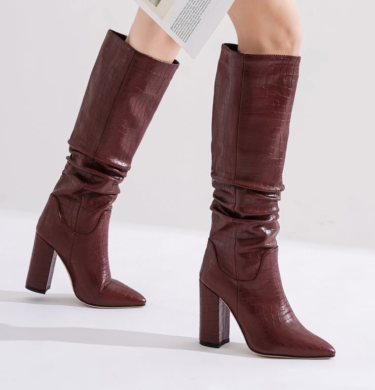 MORAZORA Knee-High Cowboy Boots