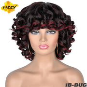 Short Synthetic Fluffy Shoulder Length Wigs