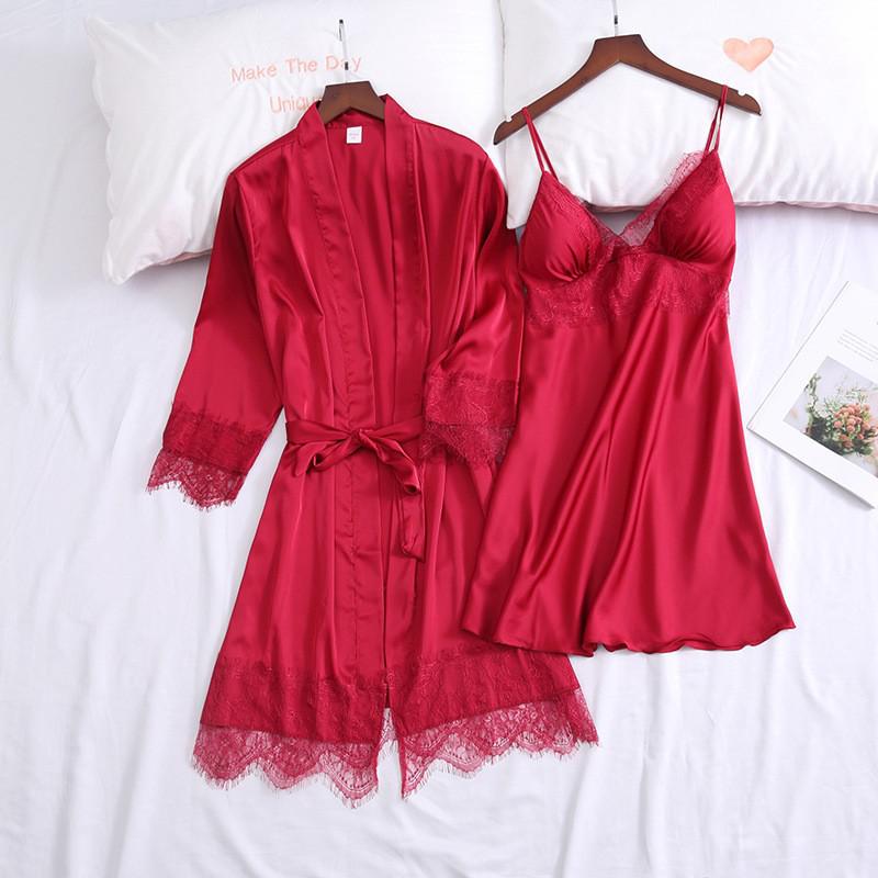 Lace Kimono Bathrobe Sets