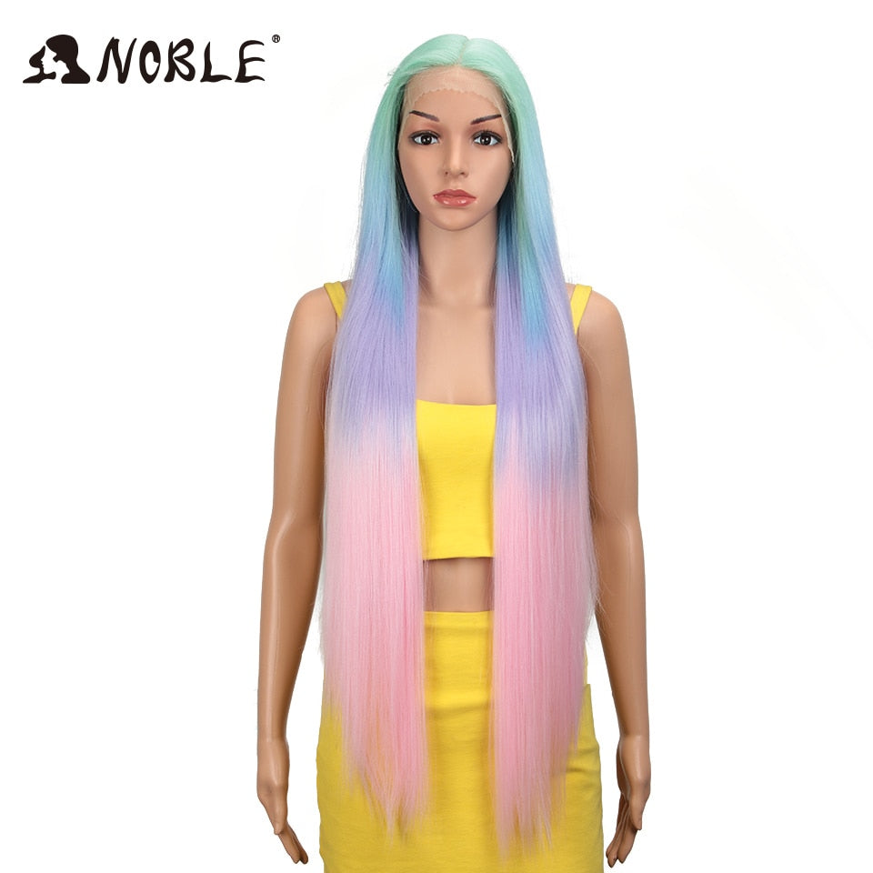 Noble Synthetic Straight Lace Front Wig