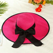 Foldable Big Bow Sun Hat