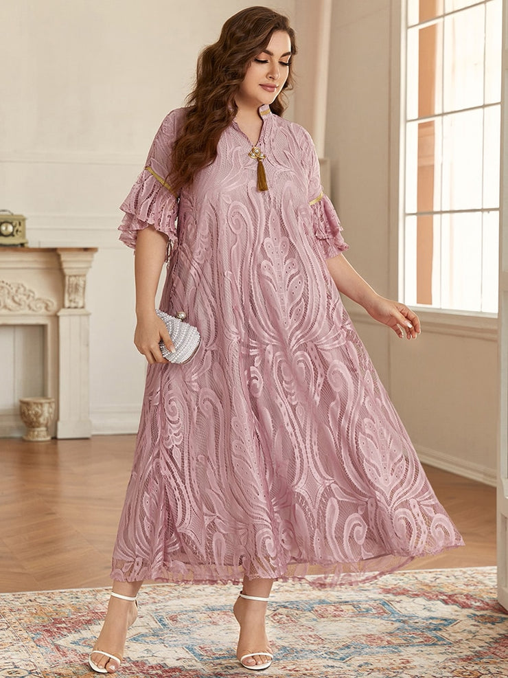 TOLEEN OL Butterfly Sleeve Maxi Dresses