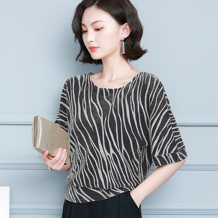 Short Sleeve O Neck Pullover