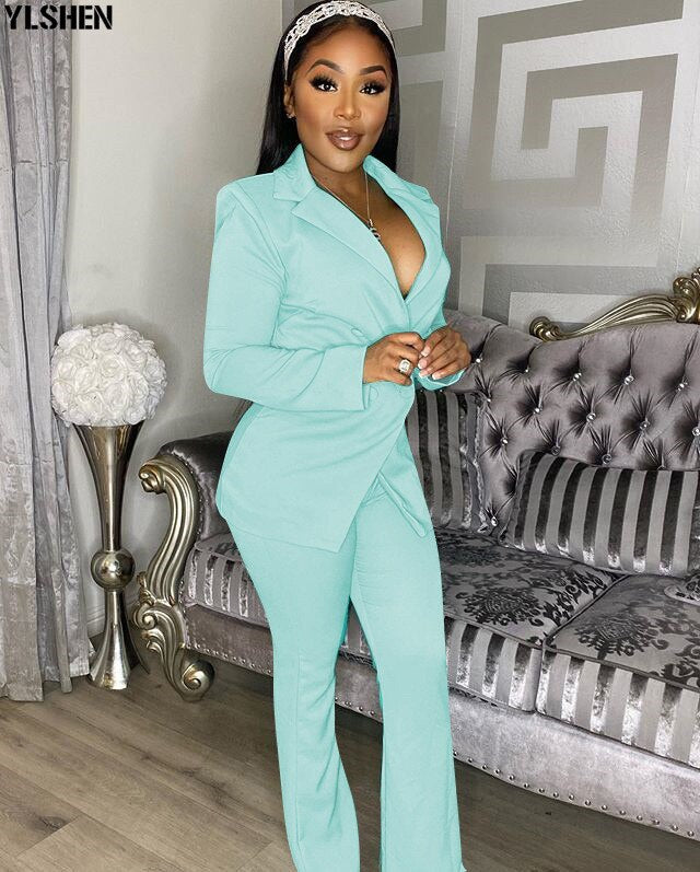 2 Piece Set Business Jacket& Pants Suits