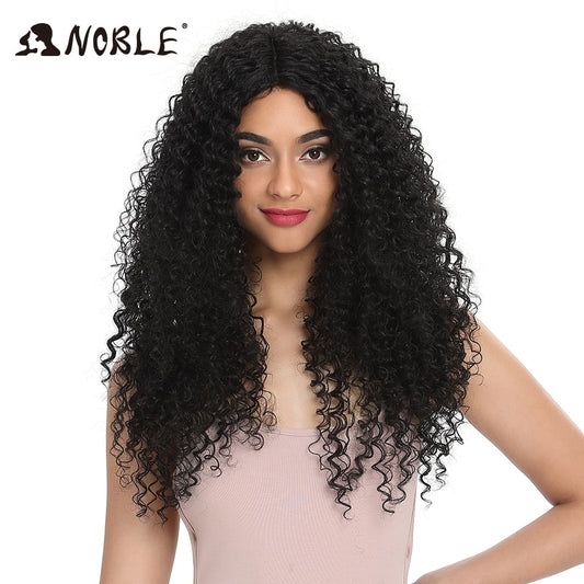 Long Kinky Curly Synthetic Lace Front Wigs