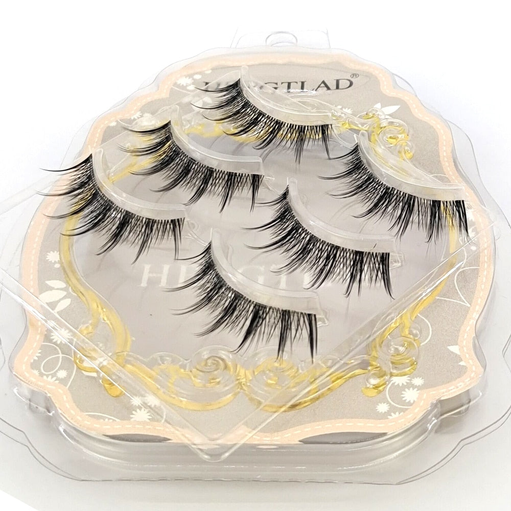 3D Mink Lashes Natural Short Full Strip