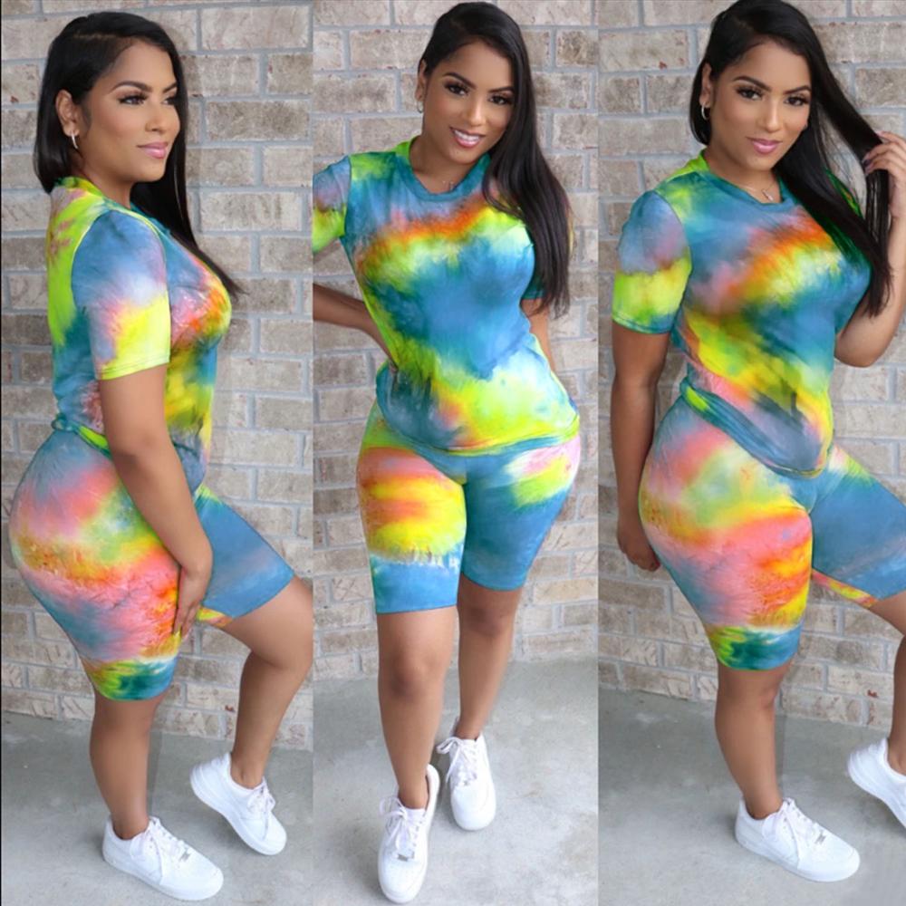 2pc Tie Dye Short Sets