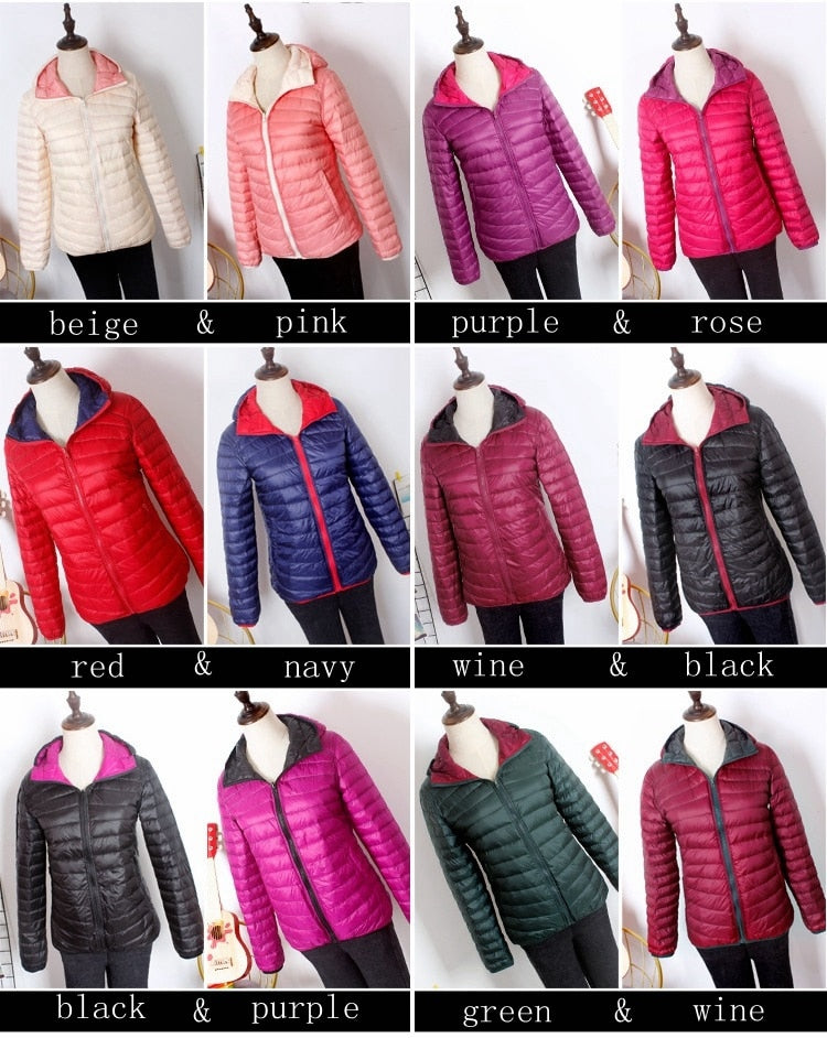 Reversible Down Feather Jacket