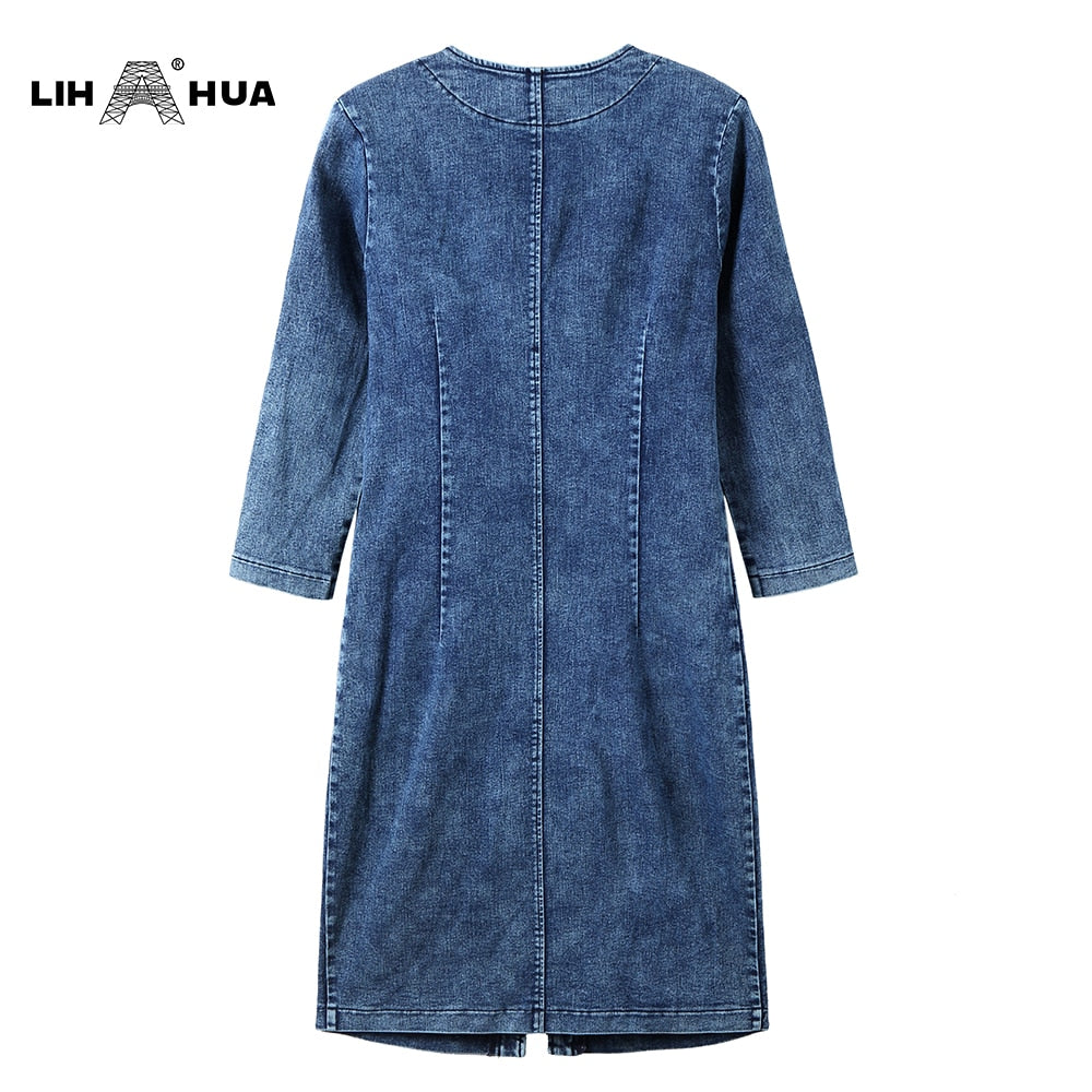 Slim Fit Denim Dress