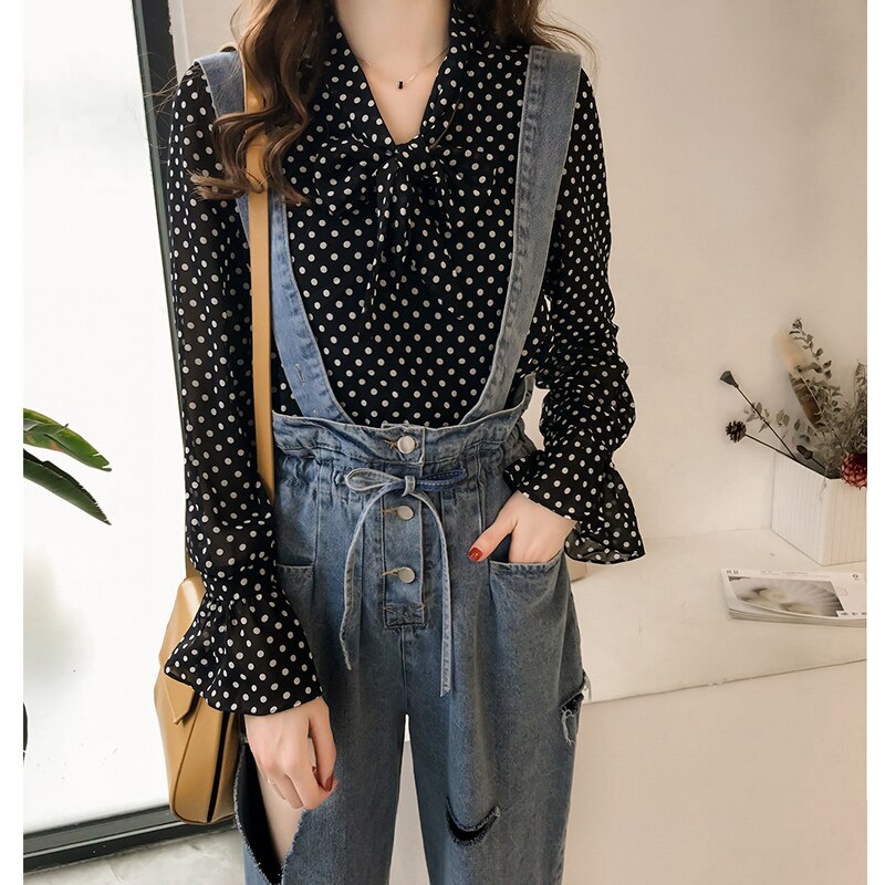 Vintage Polka Dot Blouses